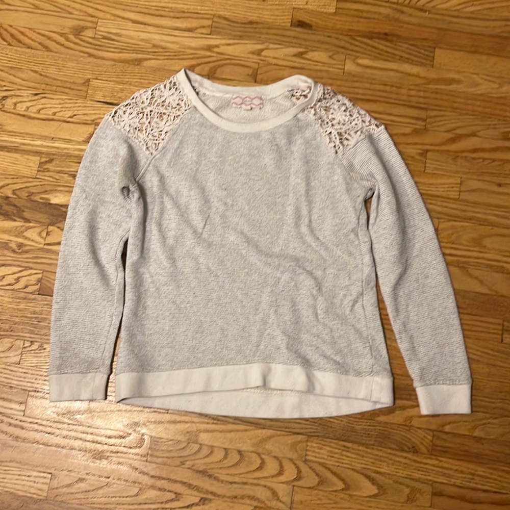 Gray pink.rose sweater